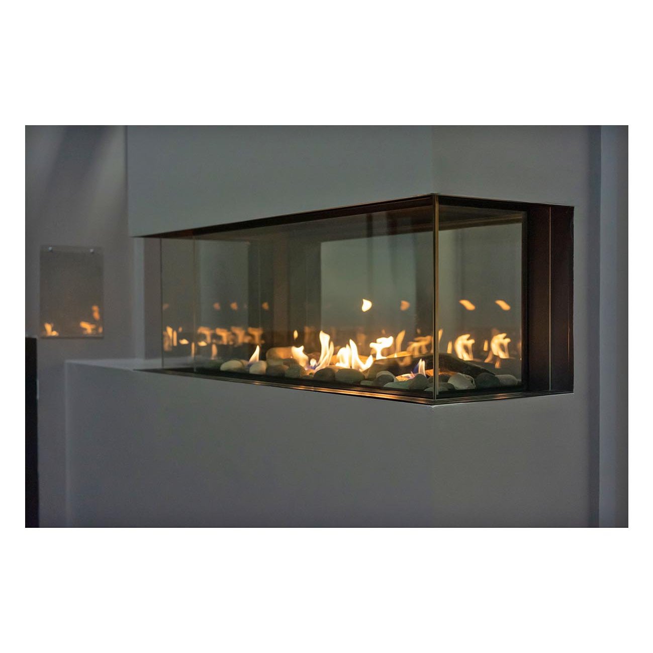 Sierra Flame Lyon 48" 4 Sided See Through Natural Gas Fireplace