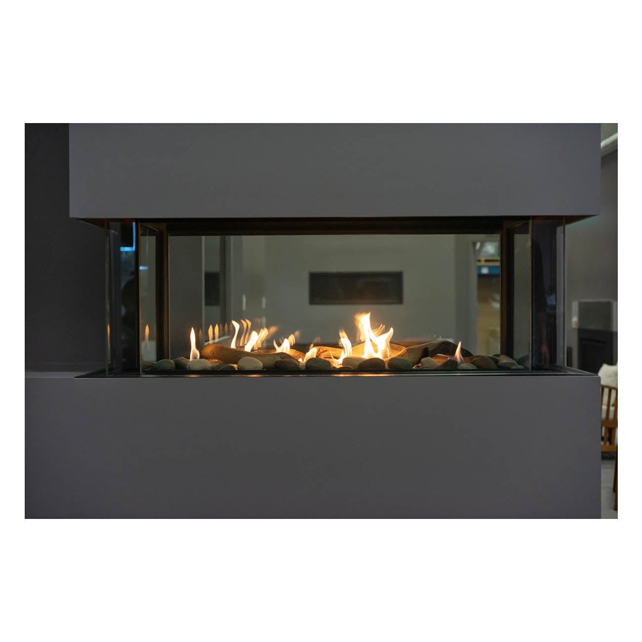 Sierra Flame Lyon 48" 4 Sided See Through Natural Gas Fireplace
