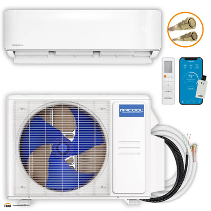 MRCOOL DIY 5th Gen E Star 36,000 BTU Single Zone Mini Split Complete System with 25 Ft. Line Set, 230V  - DIY-36-HP-WM-230D25-O