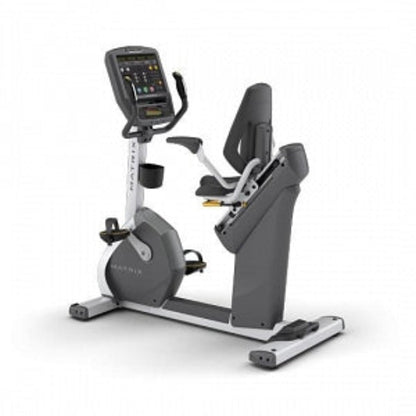 Johnson Health Tech Matrix R7xe Recumbent Bike - Matrix R7xe Recumbent Cycle Bike with Embedded 16" Touchscreen, FitTouch Technology - R7XE-06