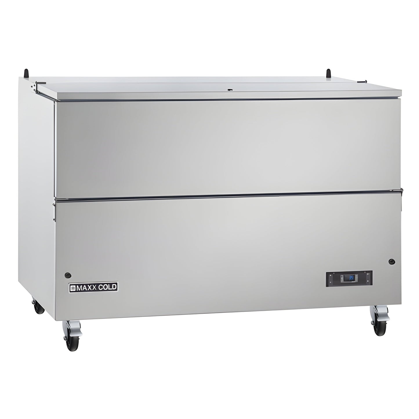 Maxx Cold Milk Cooler, 58"W, Stores up to (16) 13" Milk Crates, in Stainless Steel - MXMC58HC