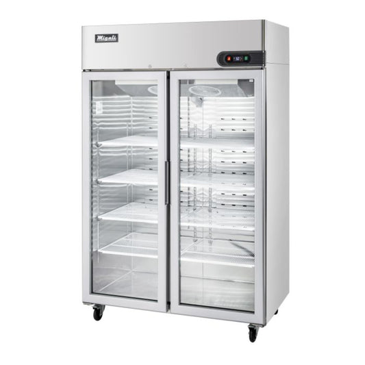 Migali C-2RG-HC (2) Glass Door Reach-In Refrigerator – 49 Cu Ft - C-2RG-HC