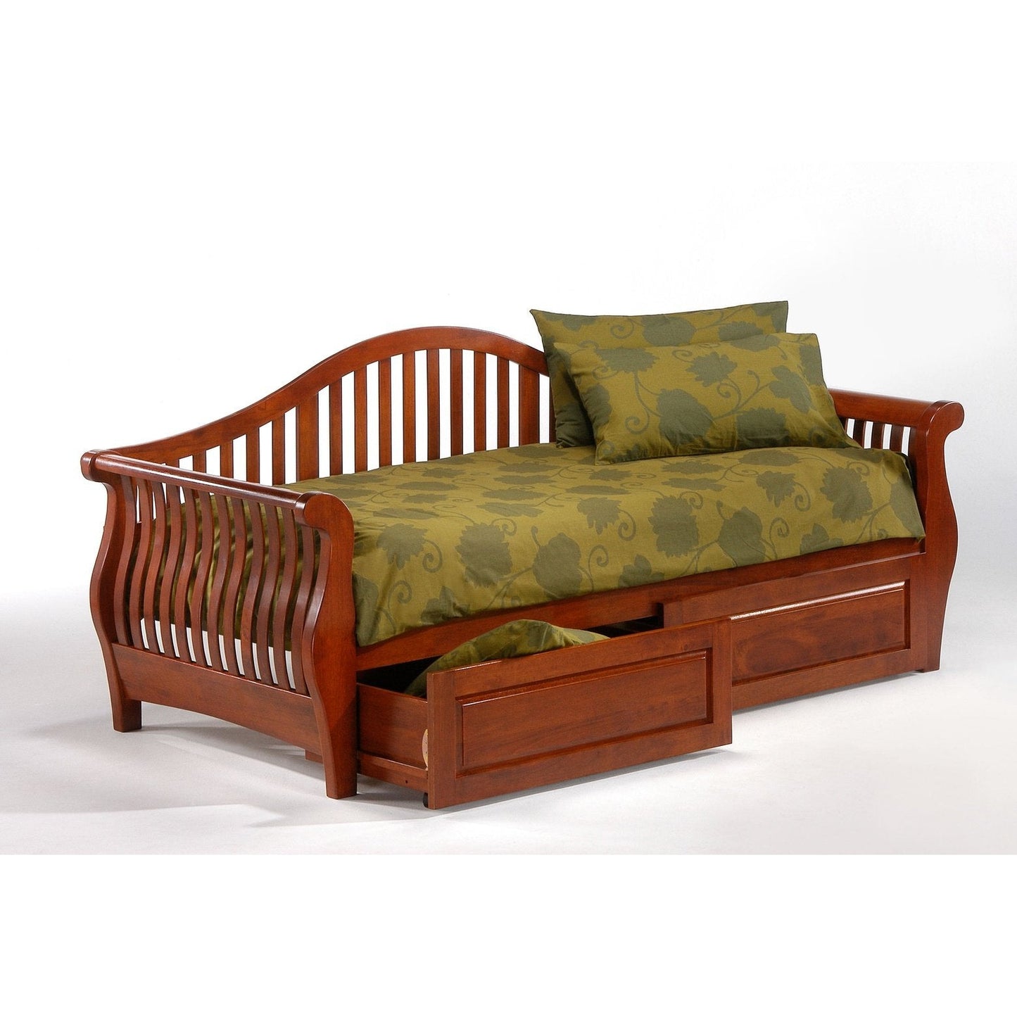 Night and Day Furniture Cherry Nightfall Daybed Complete - NFA-DB-XX-COM