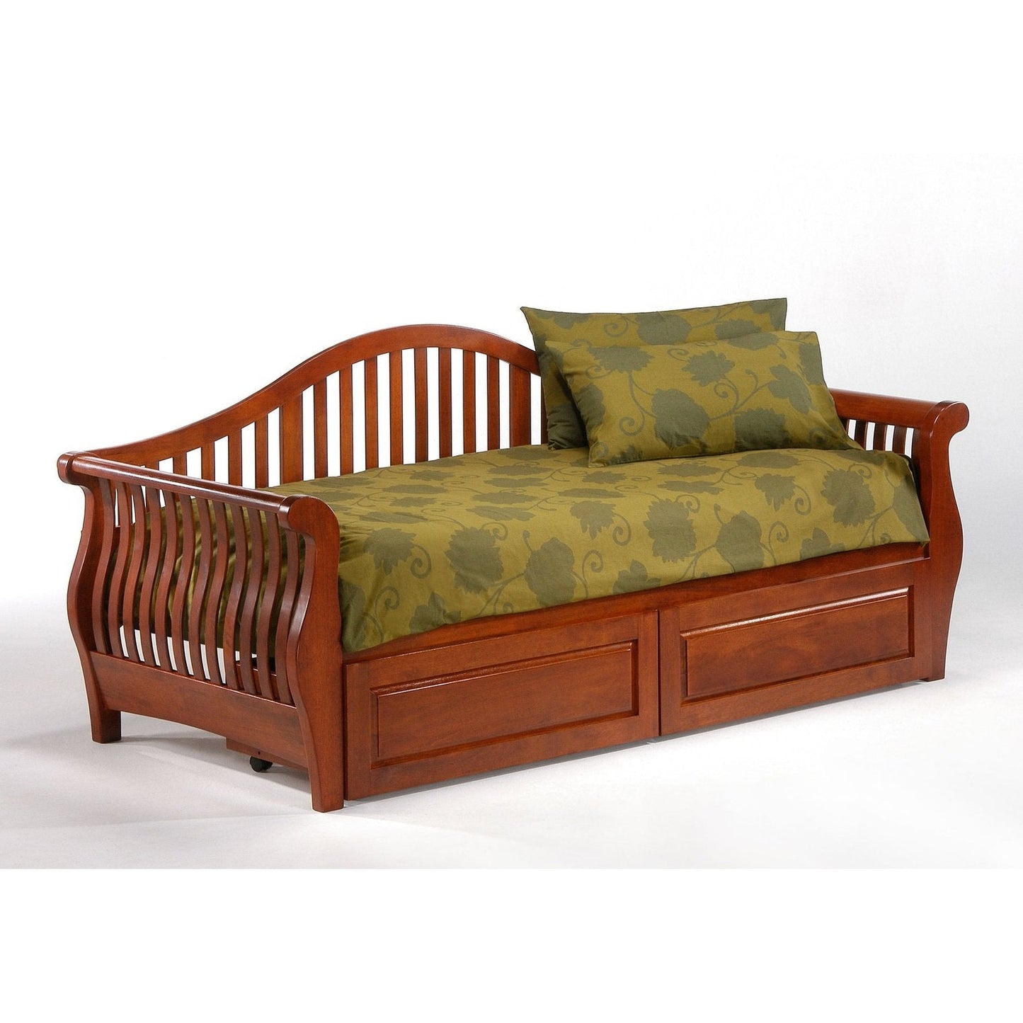 Night and Day Furniture Cherry Nightfall Daybed Complete - NFA-DB-XX-COM