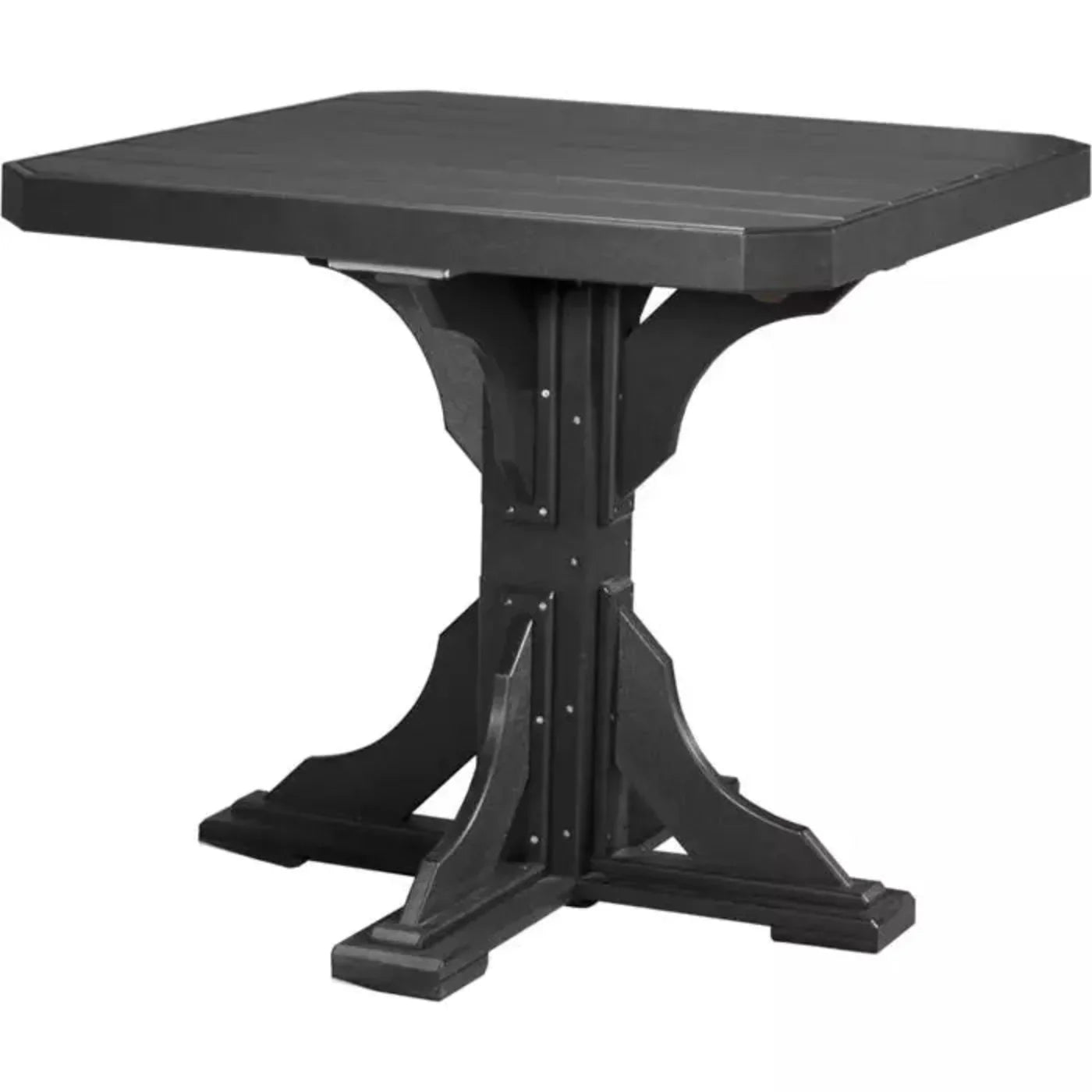 LuxCraft 41" Counter Height Poly Square Table - P41STCHBK