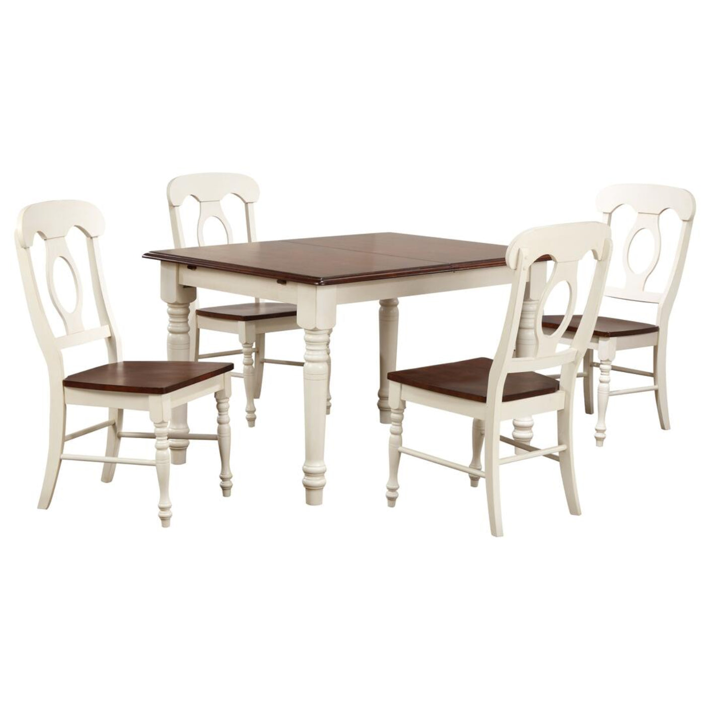 Sunset Trading Andrews 5 Piece 60" Rectangular Extendable Dining Set - PK-ADW3660-C50-AW5P