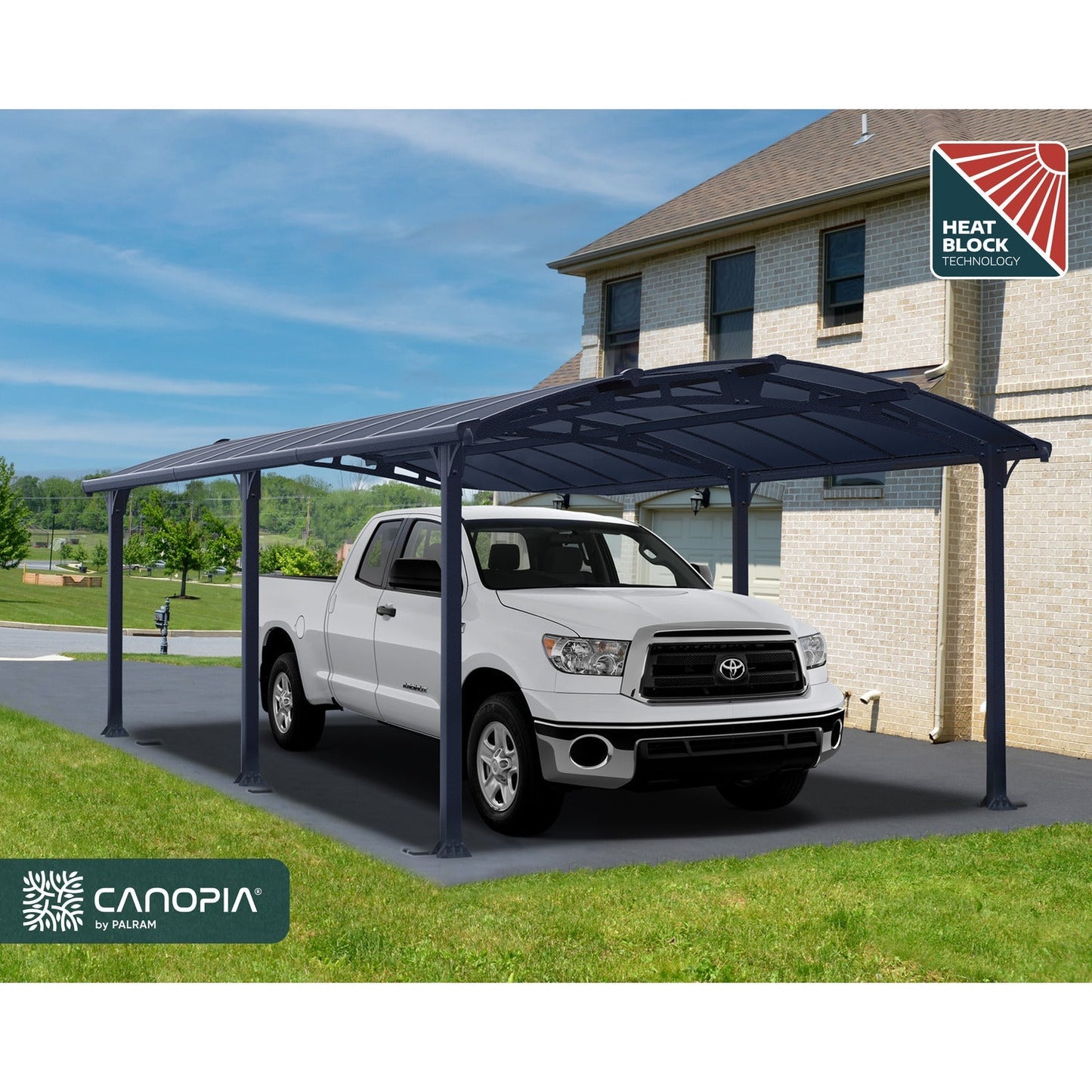 Palram - Canopia | Arcadia 5000 Carport 12x21x8 ft - HG9117