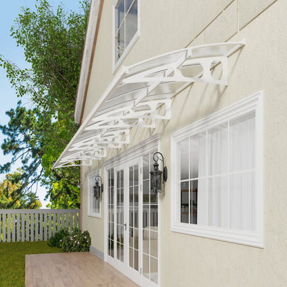 Palram - Canopia | Bordeaux Awning - White/Diffused Clear - 5 ft Wide - HG9561
