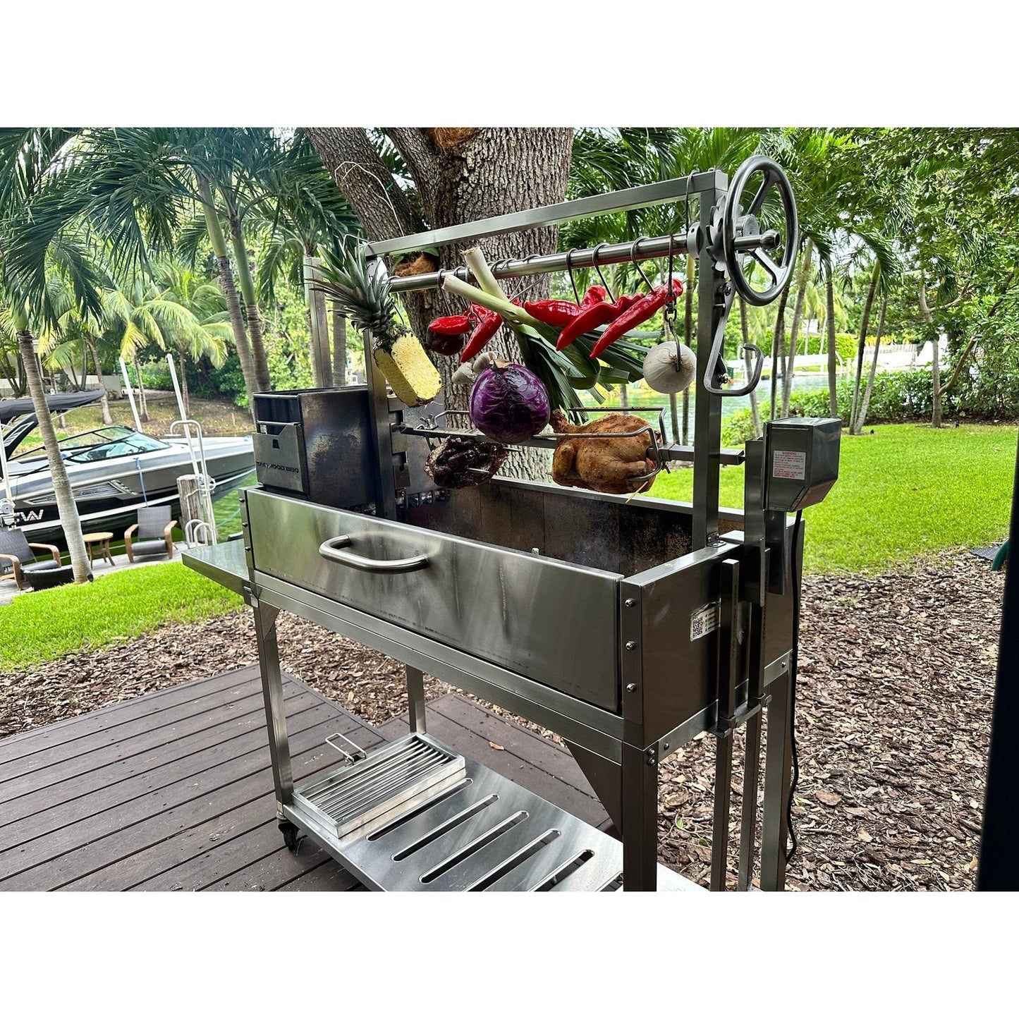 Tagwood BBQ Argentine Santa Maria Wood Fire & Charcoal Grill - BBQ08SS