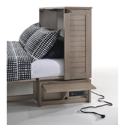 Night and Day Furniture Poppy Queen Murphy Cabinet Bed Complete - MUR-POP-QEN-BDR