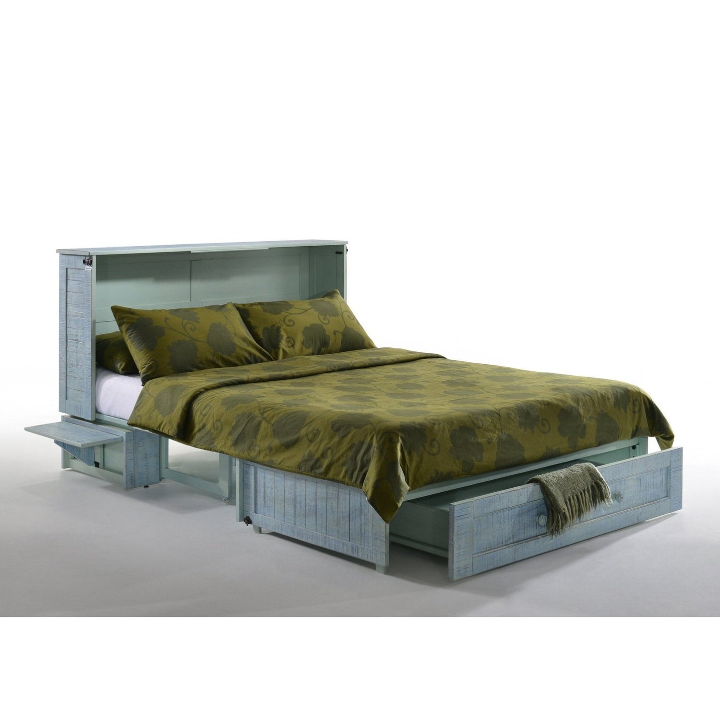 Night and Day Furniture Poppy Queen Murphy Cabinet Bed Complete - MUR-POP-QEN-BDR