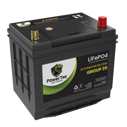 PowerTex 2013 Nissan Sentra Car Battery BCI Group 35 / Q85 Lithium LiFePO4 Automotive Battery - PTLG35-299