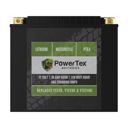 PowerTex Batteries YTX20-BS LiFePO4 Lithium Iron Phosphate Motorcycle Battery