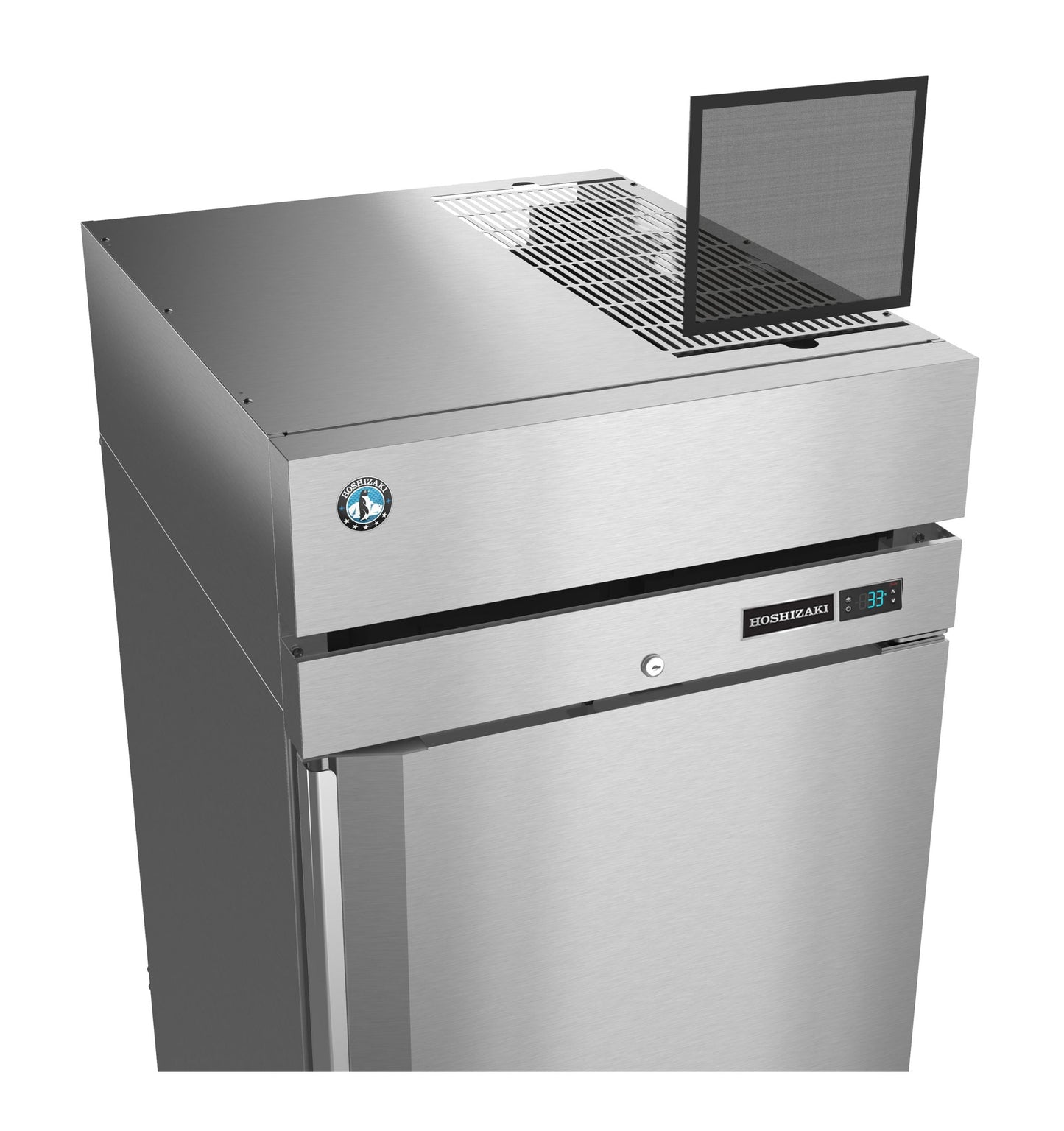 Hoshizaki R1A-FG | 28" Wide 1 Glass Door Top Mount Reach-In Refrigerator - R1A-FG