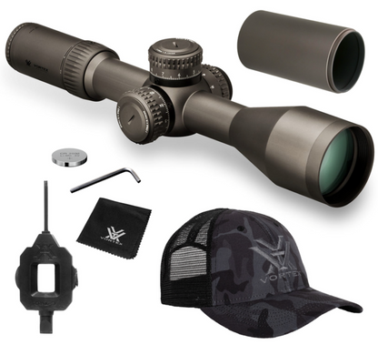 Vortex Optics Golden Eagle HD 15-60x52 SCR-1 MOA Riflescope with Vortex Hat and/or Vortex MountBundle