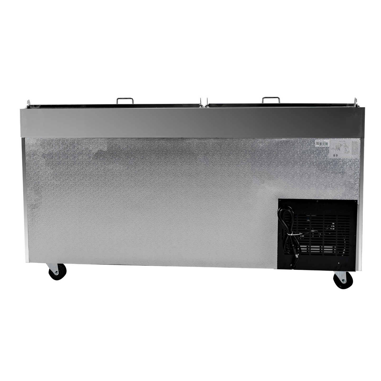 SABA SPP-67-9 - 67" Two Door Commercial Pizza Prep Table with 9 Pans