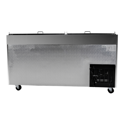 SABA SPP-67-9 - 67" Two Door Commercial Pizza Prep Table with 9 Pans