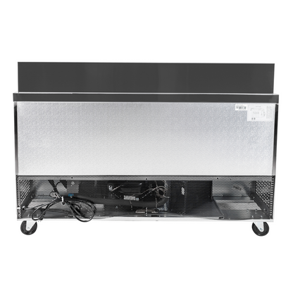 SABA SPS-60-16 - 60" Two Door Commercial Sandwich Prep Table with 16 Pans