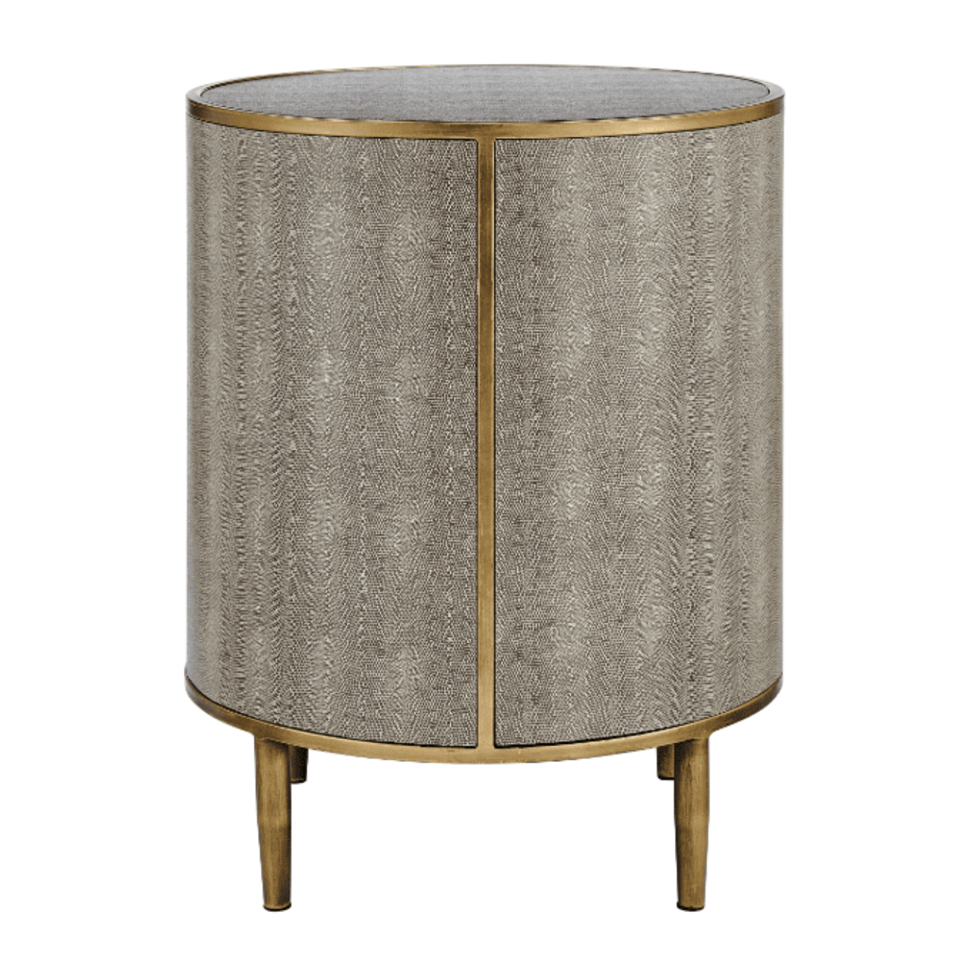 New Pacific Direct Loretta Faux Shagreen Side/ End Table -  1600089