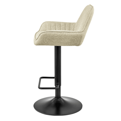 New Pacific Direct Luther Fabric Gaslift Swivel Bar Stool, (Set of 2)  - 9300122-528