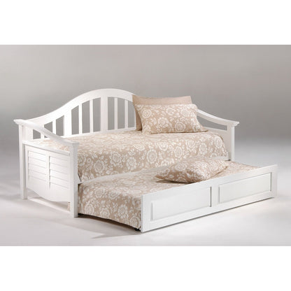 Night and Day Furniture White Seagull Daybed Complete - SEG-DBA-COM-WH