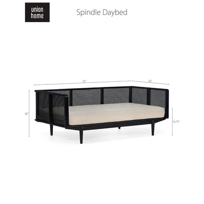 Union Home Spindle Daybed With White Cotton Mattress  - LVR00117
