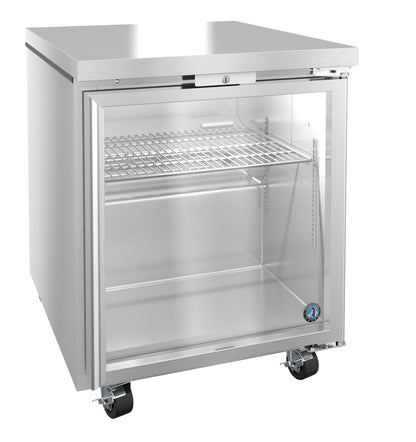 Hoshizaki UF27B-GLP01 | 27" Wide 1 Glass Door Undercounter Freezer - UF27B-GLP01