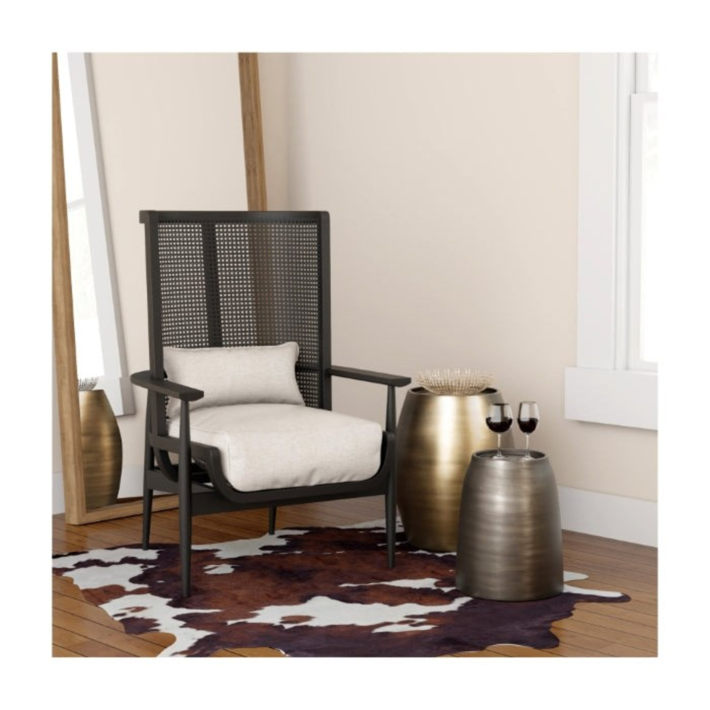 Union Home Wingman Lounge Chair - Black -  LVR00206