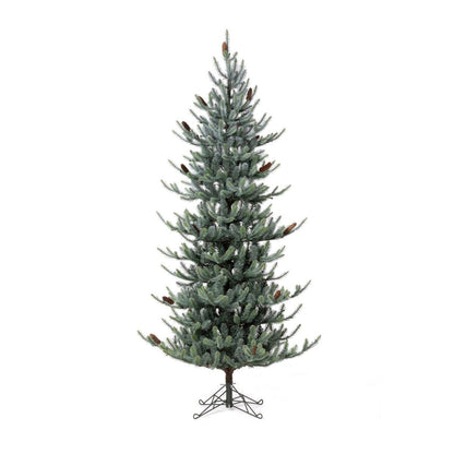 Park Hill Collection Tree Lot 7.5' Park Hill Slim Line Blue Spruce LED Lights - XPQ82170
