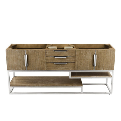 James Martin Vanities Columbia 72" Double Vanity - 388-V72D-AGR-MB-DGG