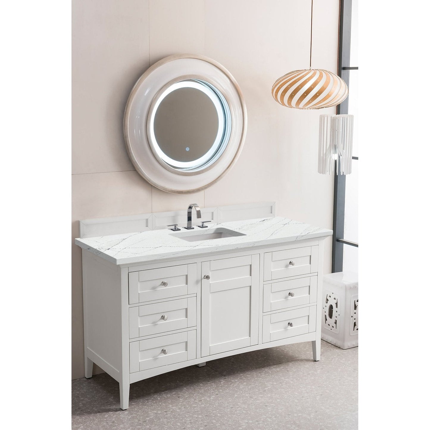 James Martin Vanities Palisades 60" Single Vanity - 527-V60S-BW-3AF