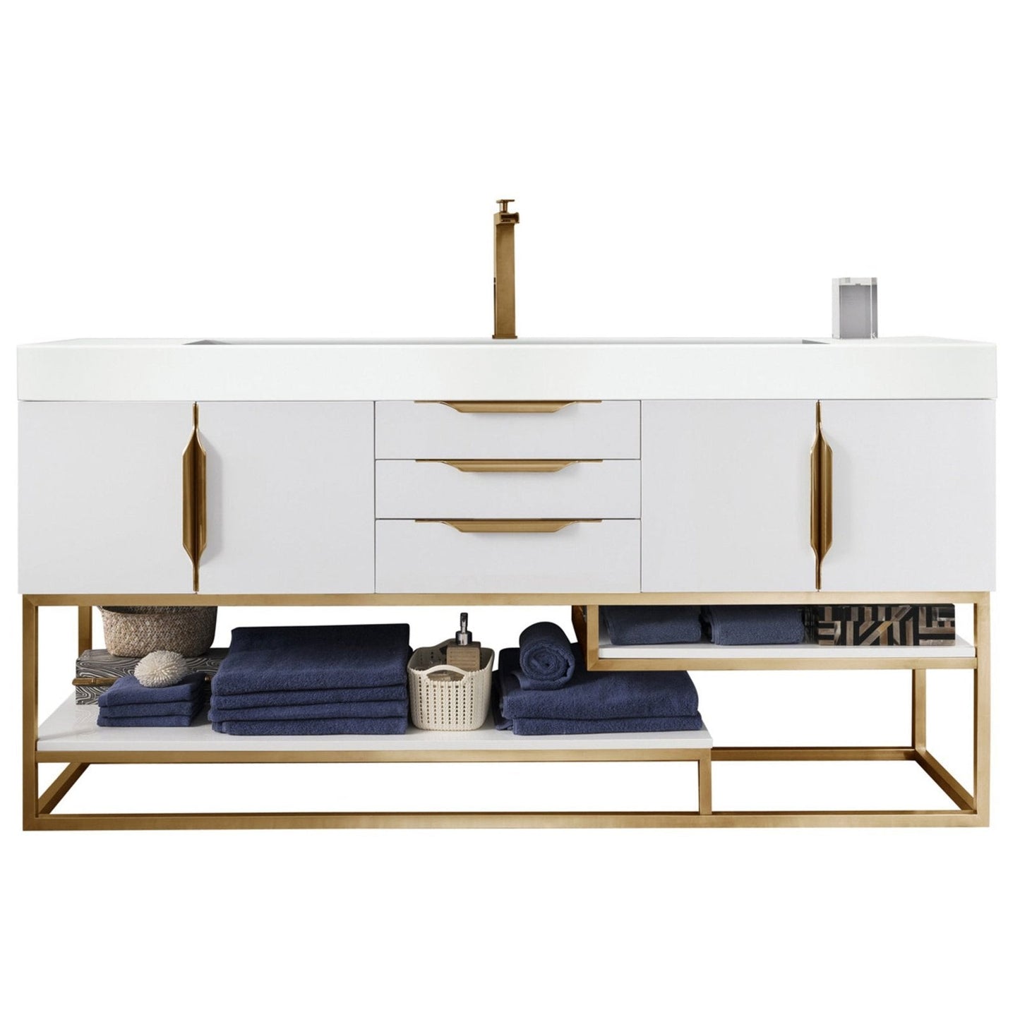James Martin Vanities Columbia 72" Single Vanity - 388-V72S-AGR-MB-DGG