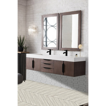 James Martin Vanities Mercer Island 72" Double Vanity - 389-V72D-AGR-G-DGG