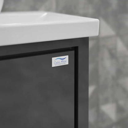 Casa Mare Alessio 32" Bathroom Vanity and Ceramic Sink Combo with LED Mirror - Alessio80GG-32