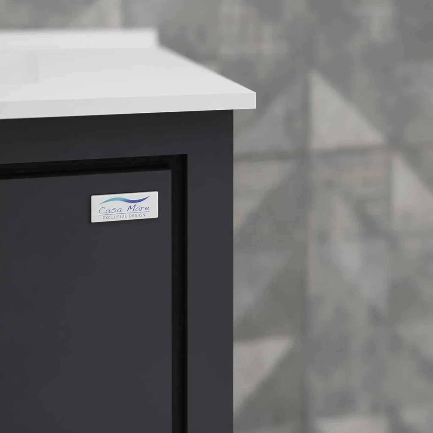 Casa Mare Alessio 60" Bathroom Vanity and Ceramic Sink Combo with LED Mirror - Alessio152GG-60