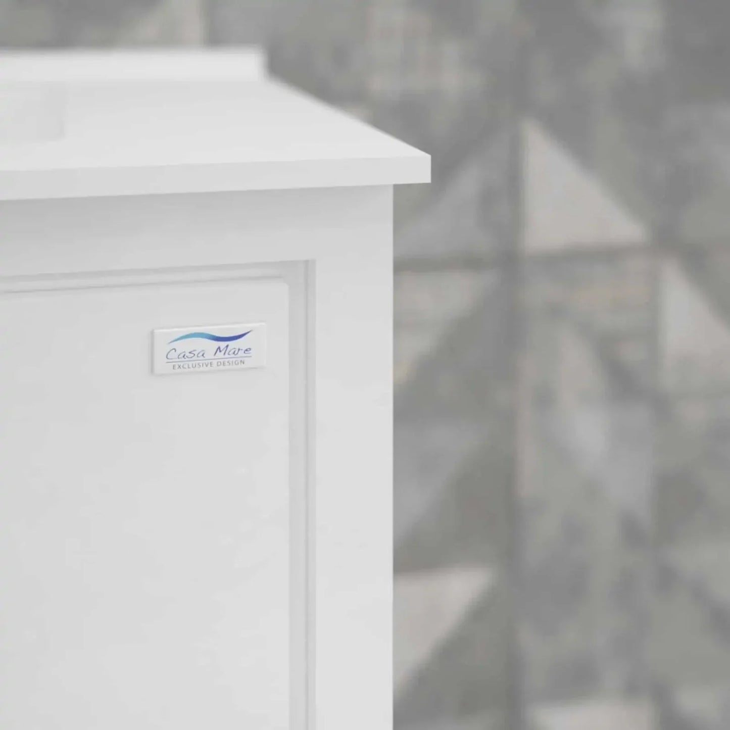Casa Mare Alessio 60" Bathroom Vanity and Ceramic Sink Combo with LED Mirror - Alessio152GG-60