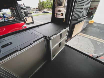 GOOSE GEAR Alu-Cab AluCabin Canopy Camper - Toyota Tundra 2022-Present 3rd Gen. - Rear Double Drawer Module - 4821-GGR-SH