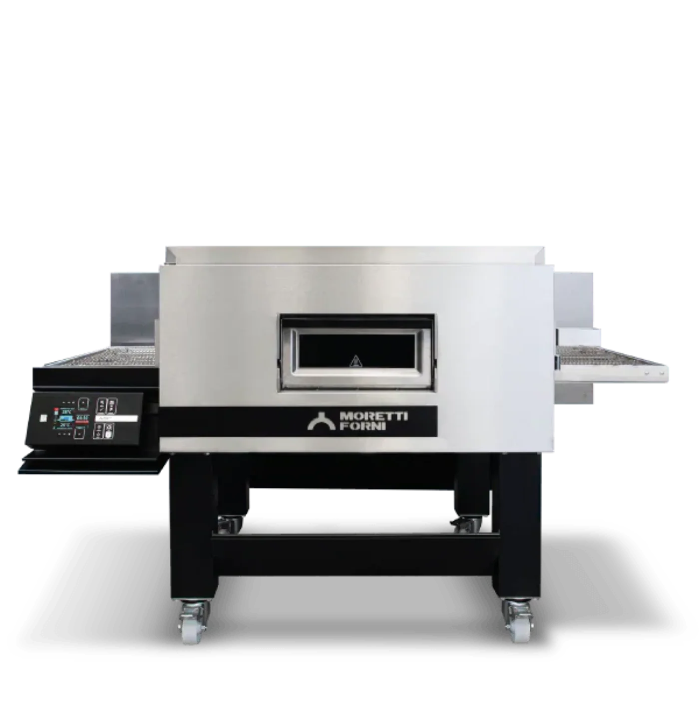AMPTO Electric Conveyor Pizza Oven, 81"W x 60"D x 48-1/4"H, 25-3/4"W belt, single deck - TT96E1