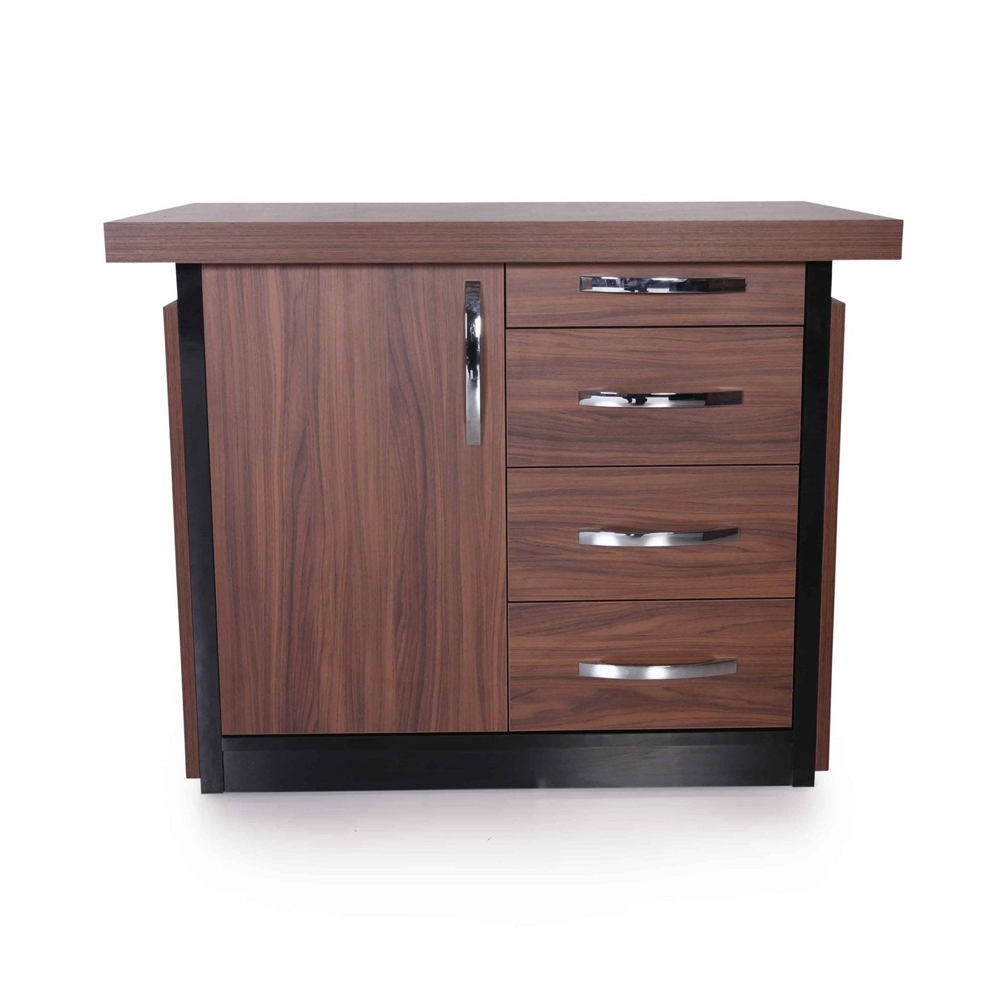 Casa Mare ARMA 79″ Modern Home & Office Furniture Desk Rustic Brown & Black - ARMA-79WB-S