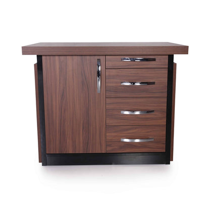 Casa Mare ARMA 79″ Modern Home & Office Furniture Desk Rustic Brown & Black - ARMA-79WB-S