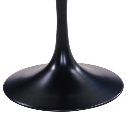 New Pacific Direct Allie 39" Striped Ebony Wood Veneer Round Dining Table -  6300054