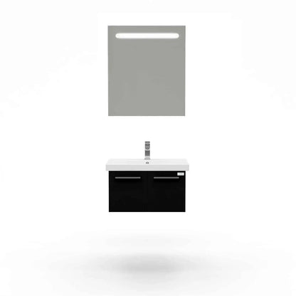 Casa Mare Aspe 32" Bathroom Vanity and Ceramic Sink Combo with LED Mirror - Aspe80GB-32