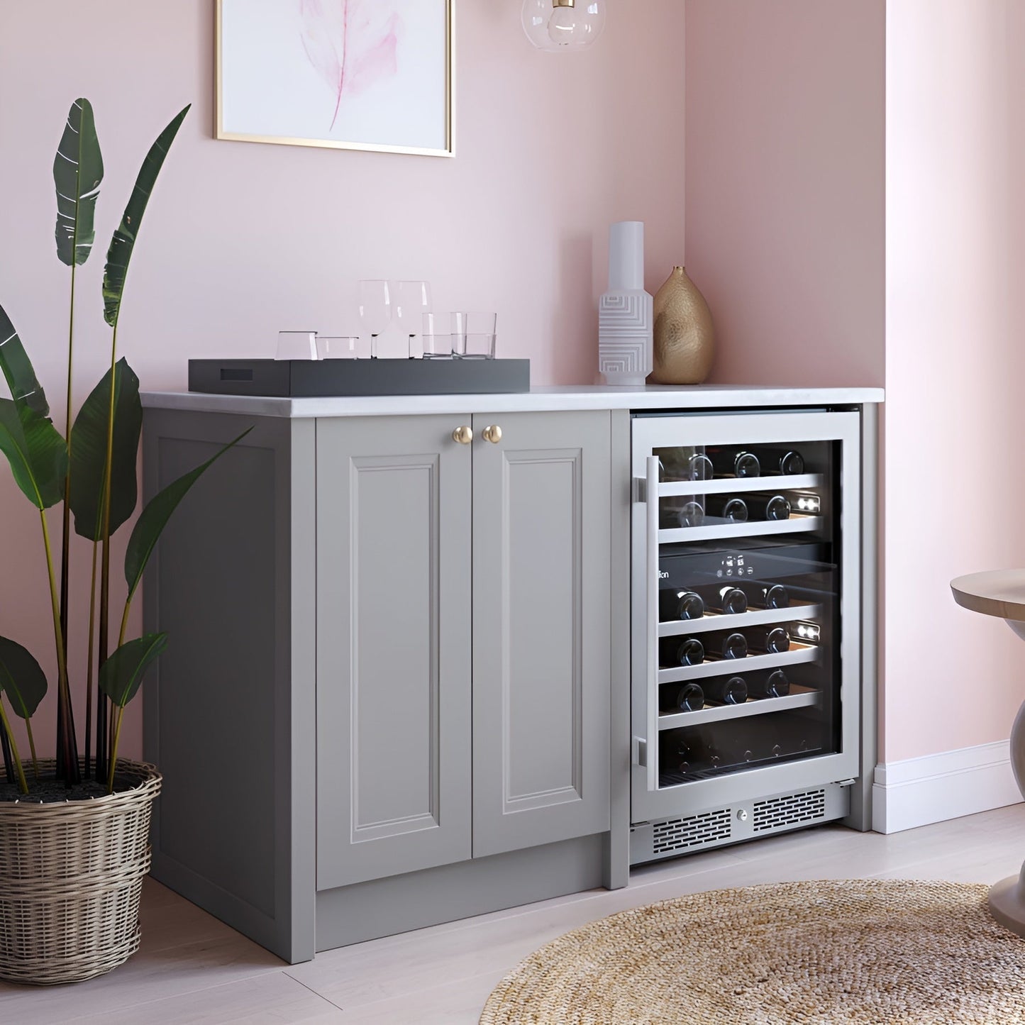Avallon 24 Inch Wide 46 Bottle Capacity Dual Zone Wine Cooler with Right Swing Door - AWC242DZRH