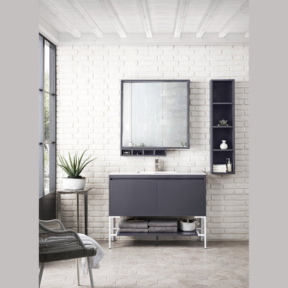James Martin Vanities Milan 47.3" Single Vanity Cabinet - 801V47.3GWRGDCHB
