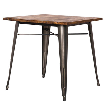 New Pacific Direct Metropolis Metal Dining Table  - 9300020-GM