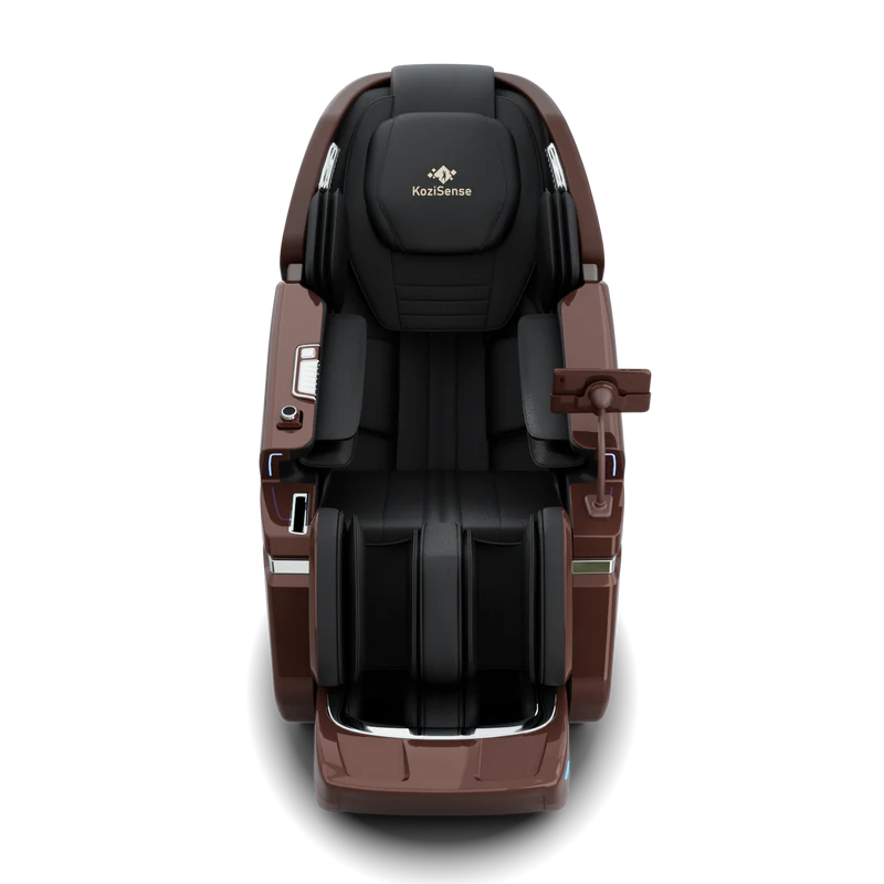 KoziSense KZL66 - Dual 4D + 3D Luxury Massage Chair - Brown/Black