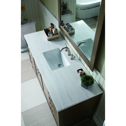 James Martin Vanities Chicago 60" Single Vanity - 305-V60S-WWW-3AF