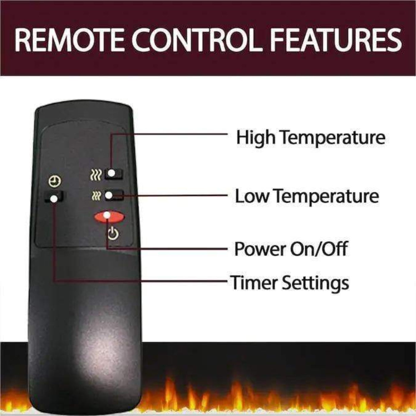 Cambridge 47 In. Electric Fireplace with a 1500W Log Insert and Cherry Mantel - CAM5021-1CHR