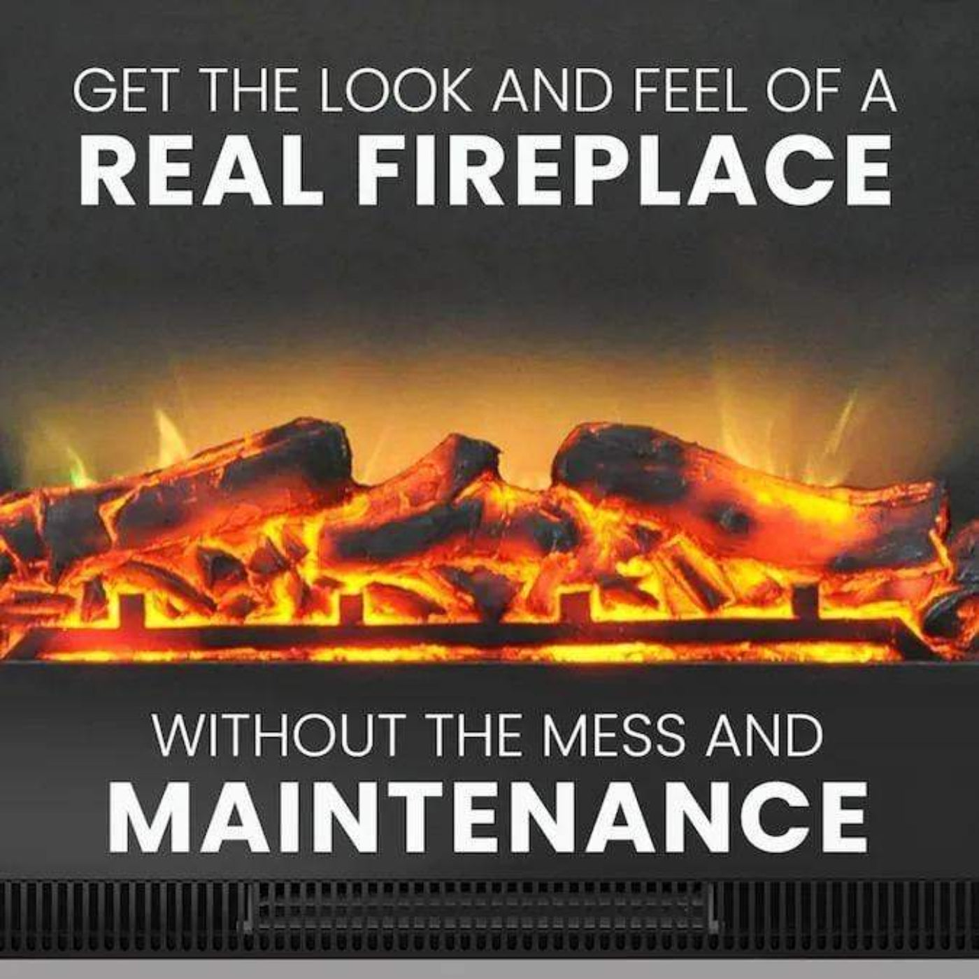Cambridge 47 In. Electric Fireplace with a 1500W Log Insert and Cherry Mantel - CAM5021-1CHR