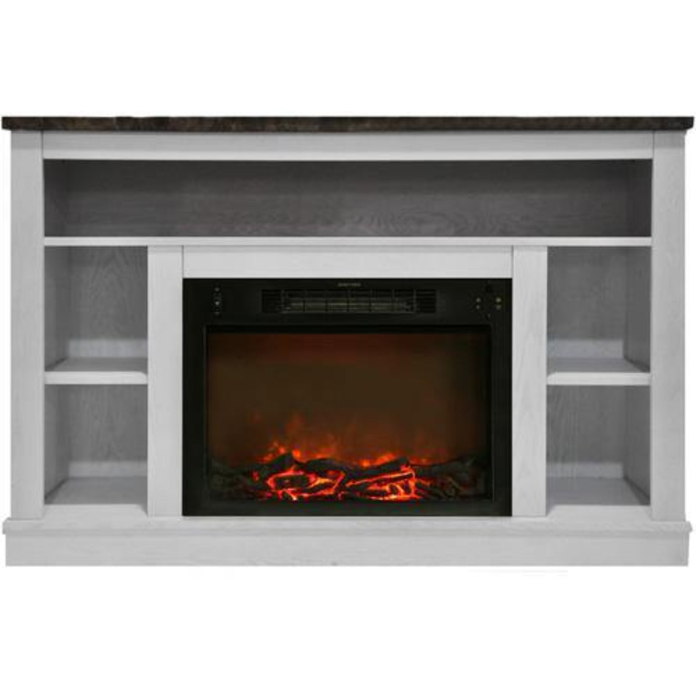 Cambridge 47 In. Electric Fireplace with a 1500W Log Insert and Cherry Mantel - CAM5021-1CHR